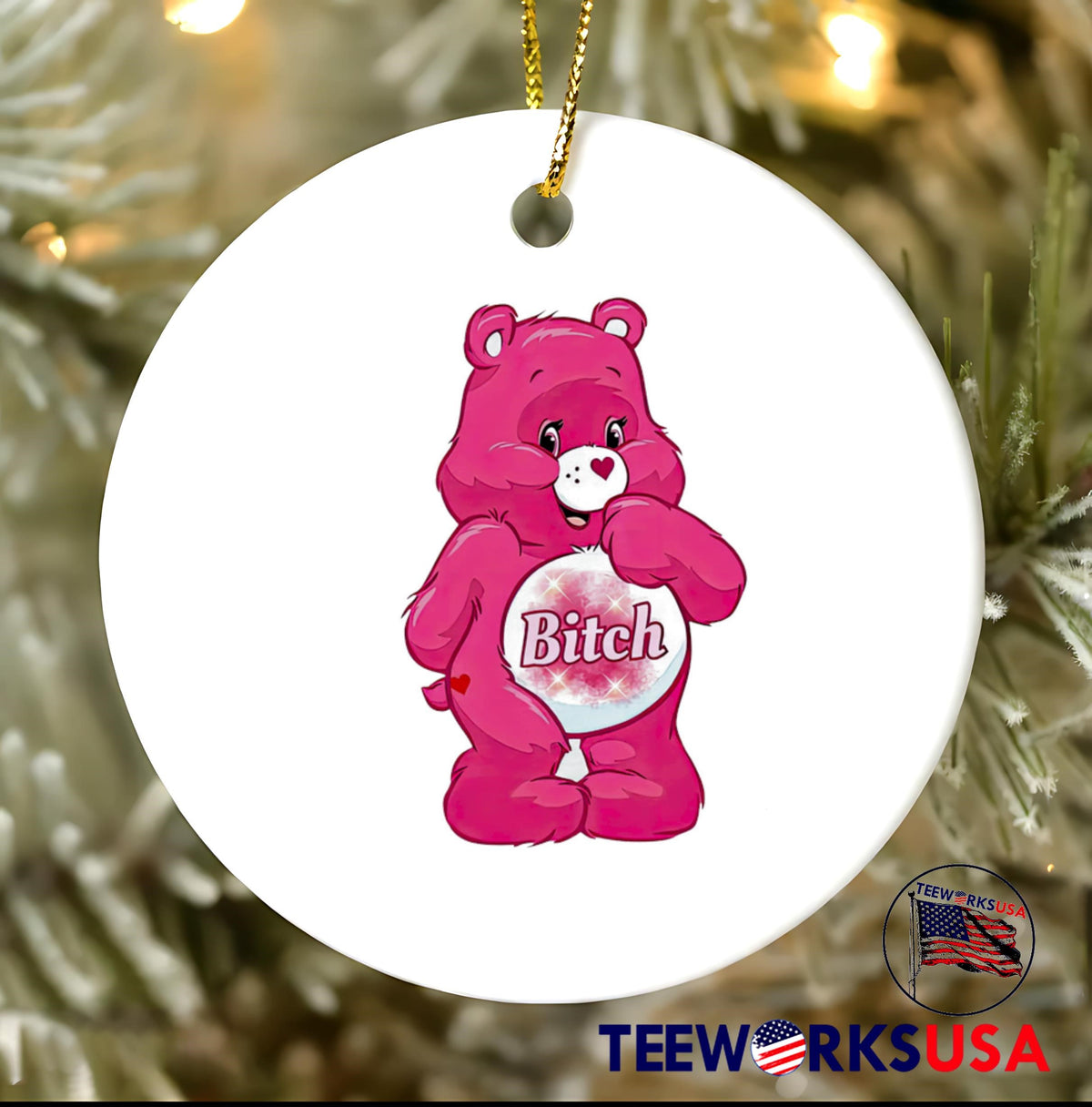 Bear Bitch pink - Adult & Kids T-Shirts, Sweatshirts & Hoodies apparel design preview 3