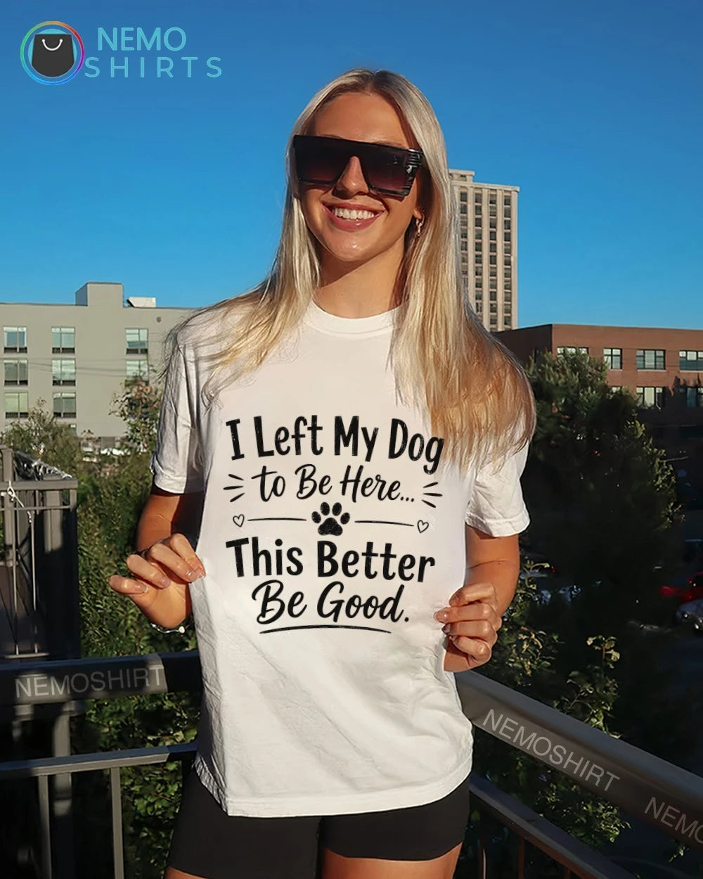 I left my dog to be here this better good lover - Adult & Kids T-Shirts, Sweatshirts & Hoodies apparel design preview 7