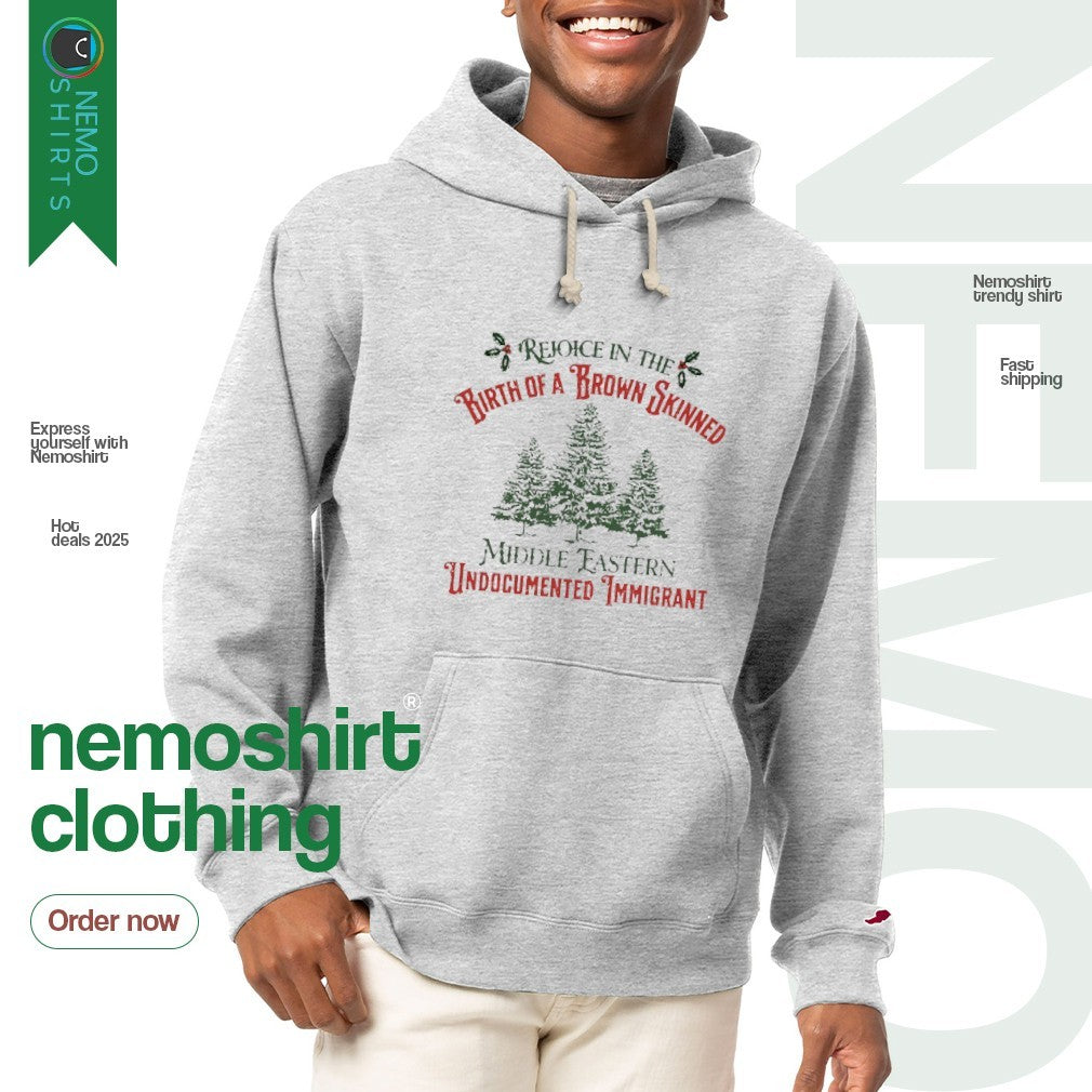 Rejoice in the birth of a brown skinned middle - Adult & Kids T-Shirts, Sweatshirts & Hoodies apparel design preview 2