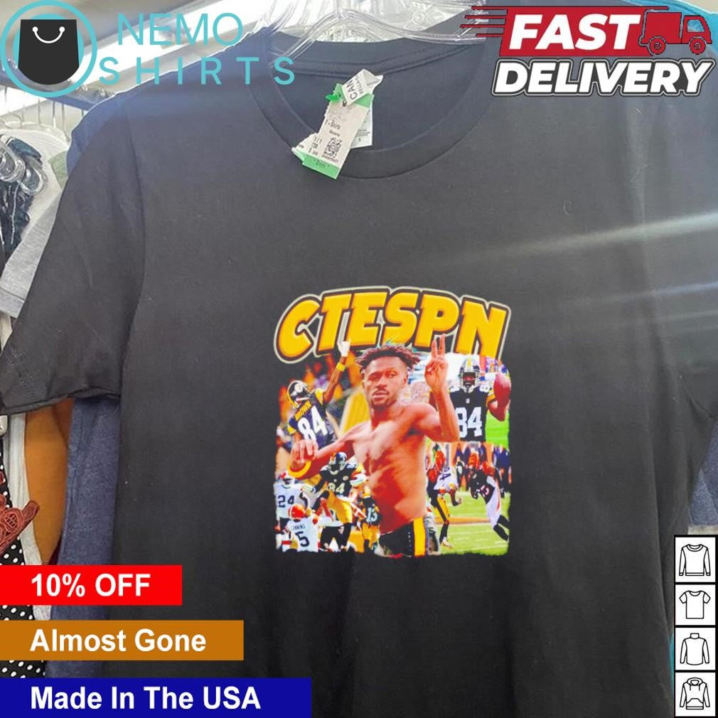 CTESPN Antonio Brown Pittsburgh Steelers collage - Adult & Kids T-Shirts, Sweatshirts & Hoodies apparel design preview 5