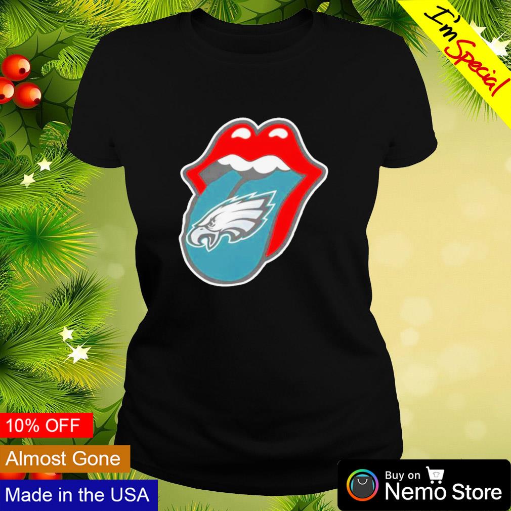 Philadelphia Eagles the rolling stones logo - Adult & Kids T-Shirts, Sweatshirts & Hoodies apparel design preview 3