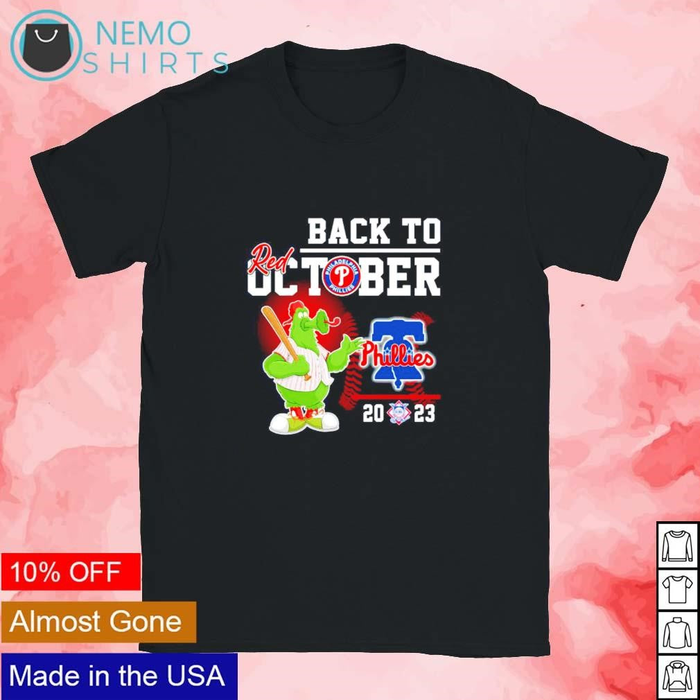 Philadelphia Phillies Phanatic back to Red October - Adult & Kids T-Shirts, Sweatshirts & Hoodies apparel design preview 1