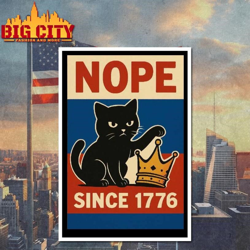 NOPE Since 1776 Protest 2025 New - Adult & Kids T-Shirts, Sweatshirts & Hoodies apparel design preview 4