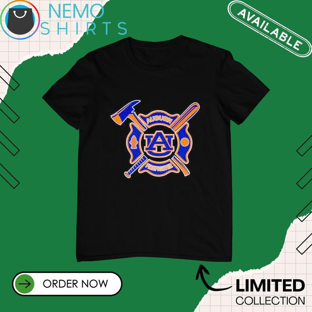 Firefighter Auburn Tigers fire dept - Adult & Kids T-Shirts, Sweatshirts & Hoodies apparel design preview 1