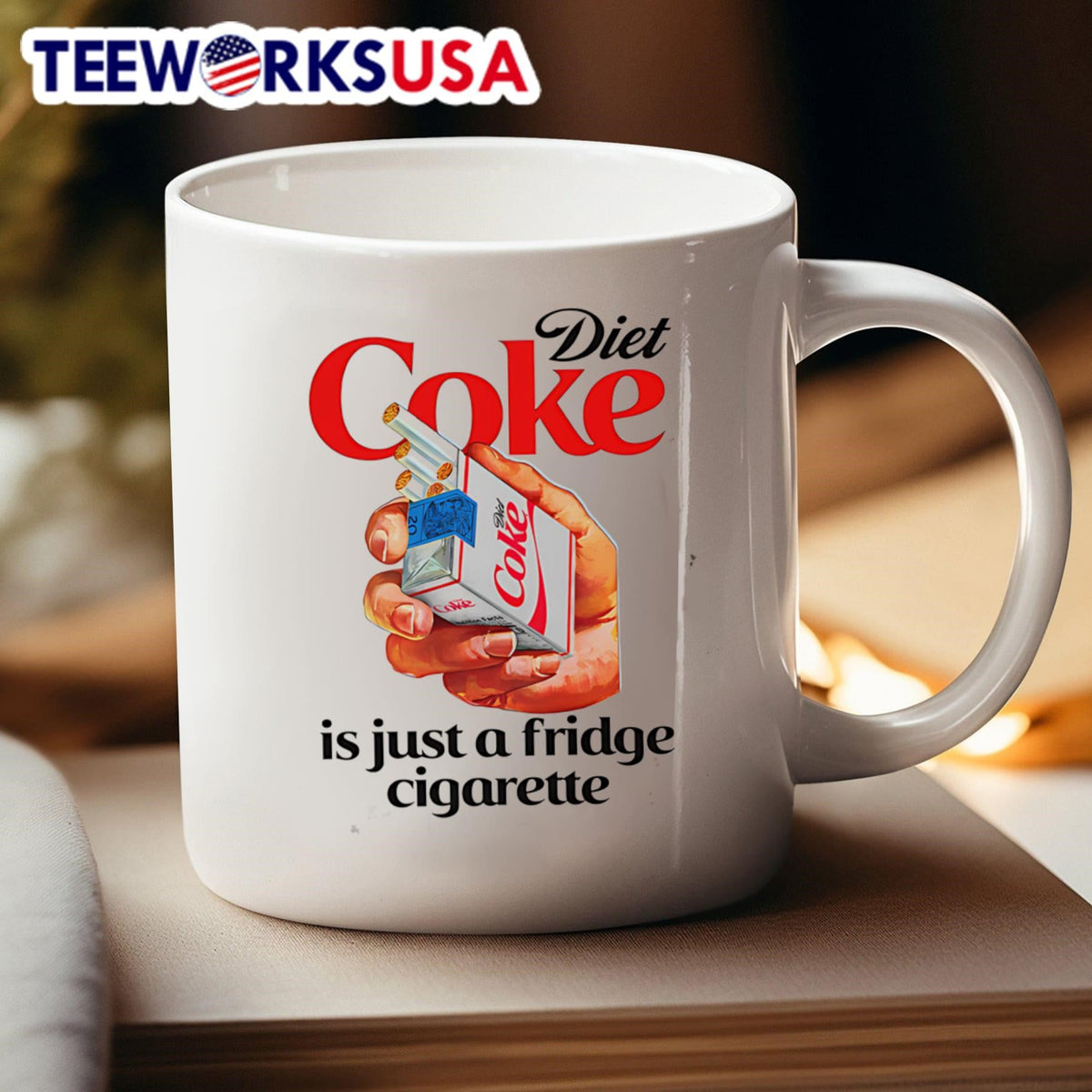 Diet Coke soda is just a fridge cigarette - Adult & Kids T-Shirts, Sweatshirts & Hoodies apparel design preview 4
