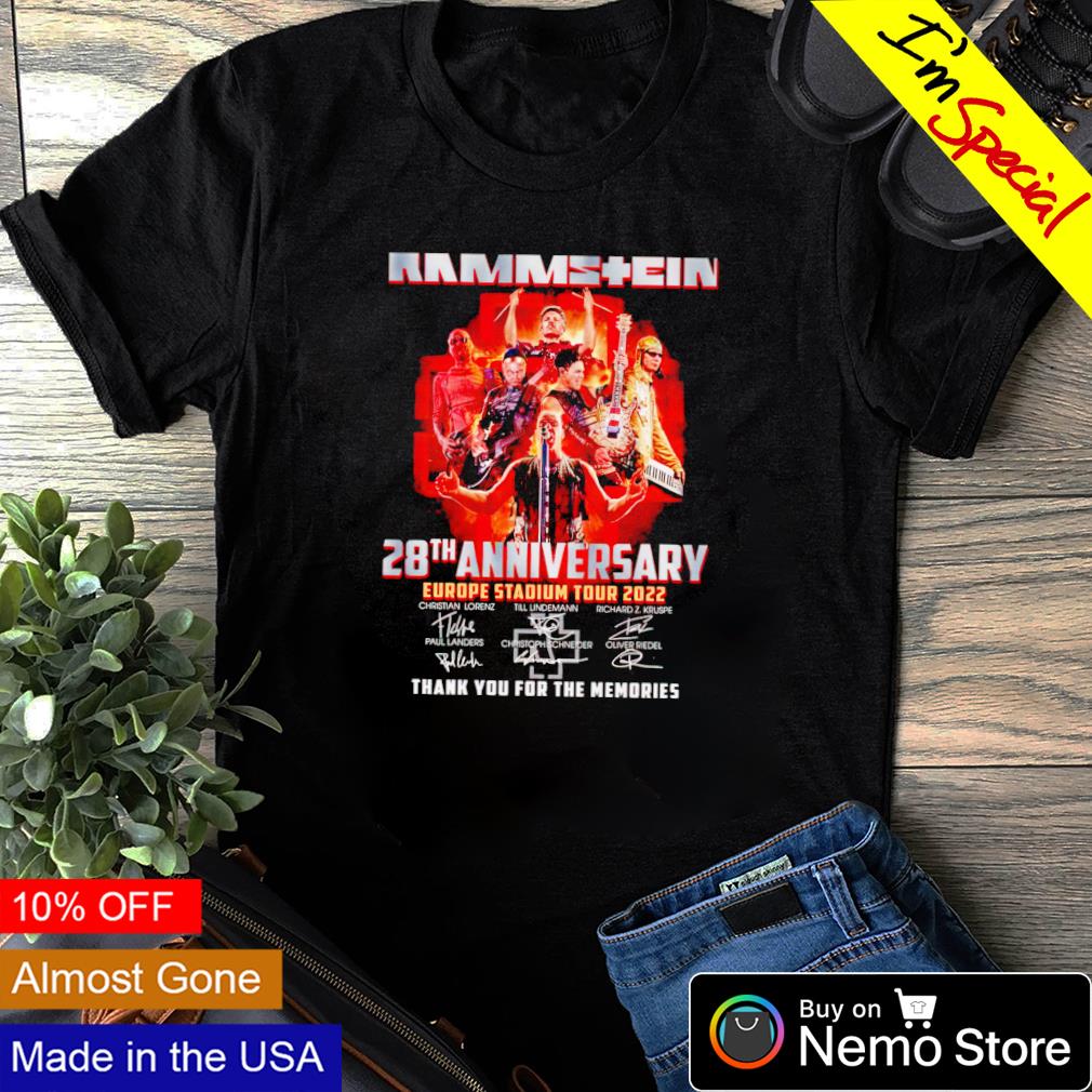 Rammstein 28th Anniversary Europe Stadium tour 2022 - Adult & Kids T-Shirts, Sweatshirts & Hoodies apparel design preview 1