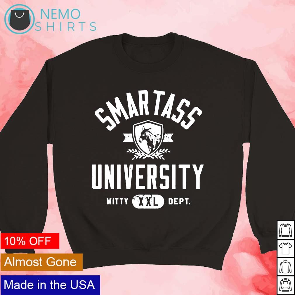 Smartass university logo witty XXL dept - Adult & Kids T-Shirts, Sweatshirts & Hoodies apparel design preview 3