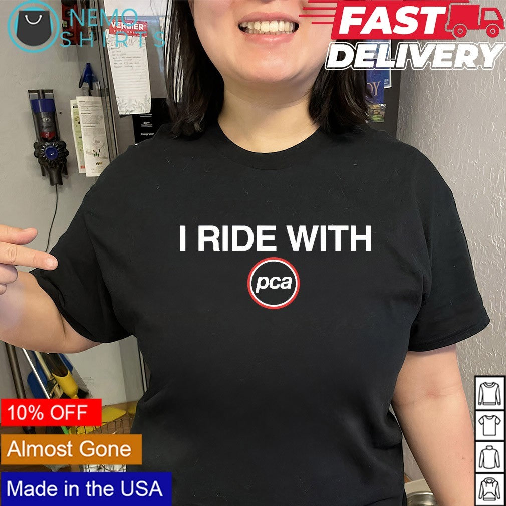 I ride with PCA Pete Crow-Armstrong - Adult & Kids T-Shirts, Sweatshirts & Hoodies apparel design preview 2