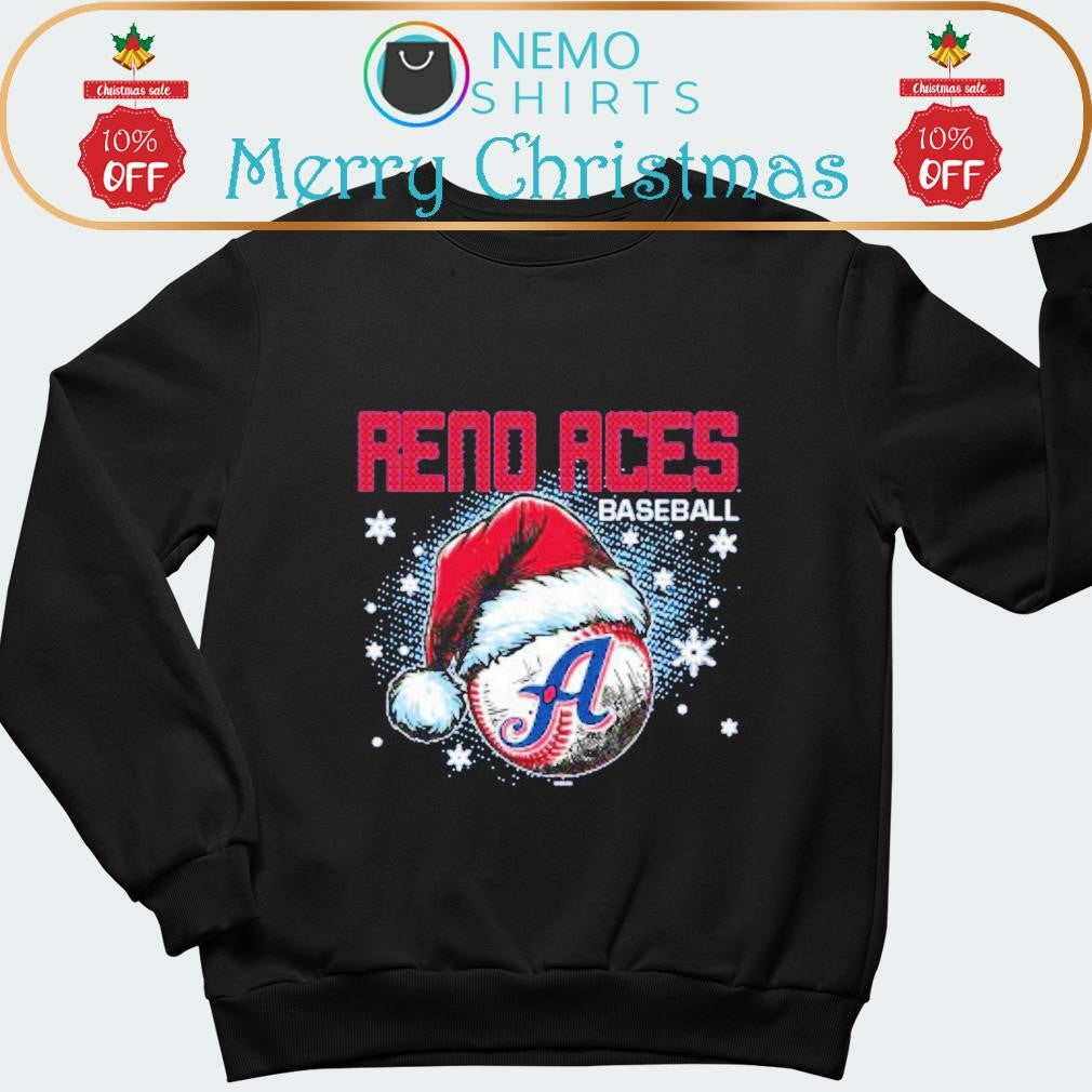 Reno Aces baseball with santa hat Christmas - Adult & Kids T-Shirts, Sweatshirts & Hoodies apparel design preview 1