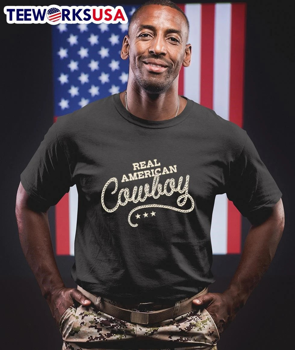 The McBee Dynasty Real American Cowboy - Adult & Kids T-Shirts, Sweatshirts & Hoodies apparel design preview 1