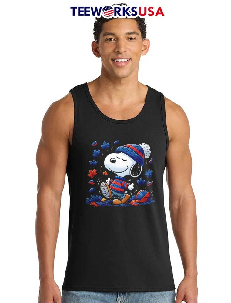 Snoopy Wearing Beanie Sweater Dancing In Falling - Adult & Kids T-Shirts, Sweatshirts & Hoodies apparel design preview 6