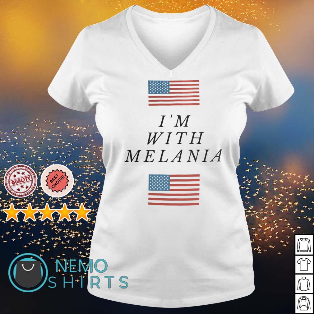 American flag I'm with Melania - Adult & Kids T-Shirts, Sweatshirts & Hoodies apparel design preview 5