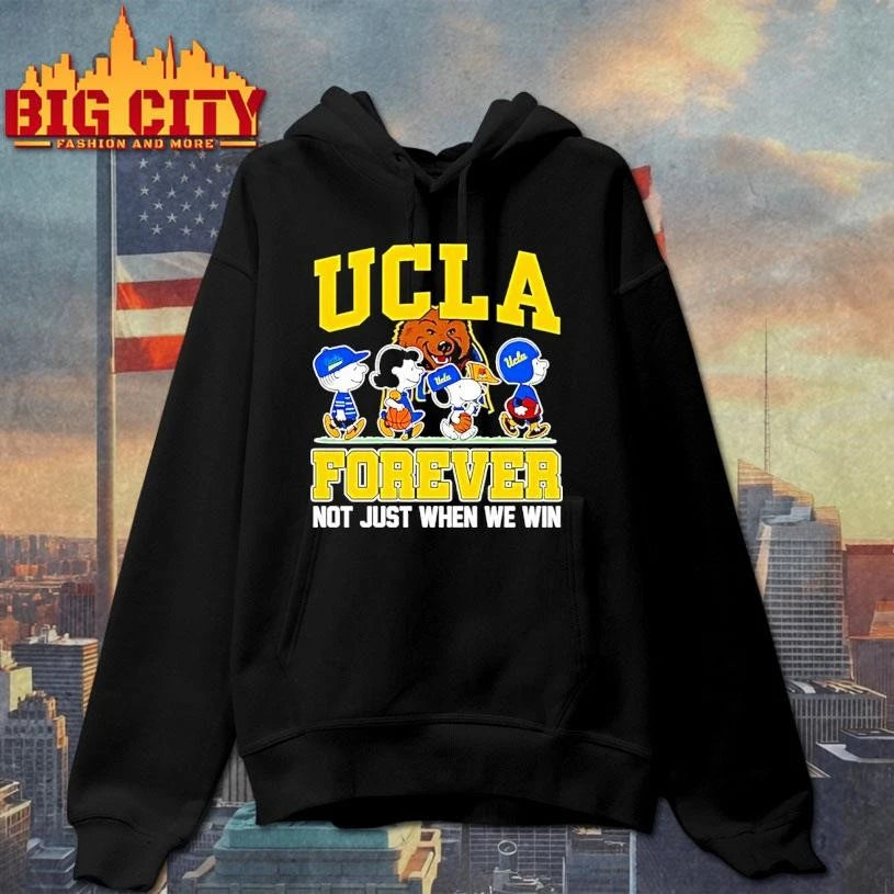 Peanuts Characters Ucla Bruins Forever Not Just When - Adult & Kids T-Shirts, Sweatshirts & Hoodies apparel design preview 2