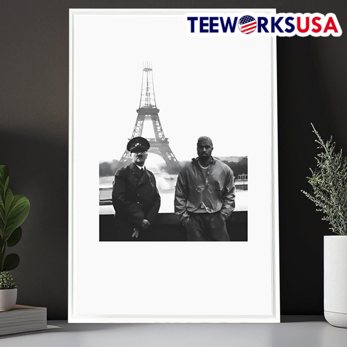 Ye and Austrian painter in Paris - Adult & Kids T-Shirts, Sweatshirts & Hoodies apparel design preview 6