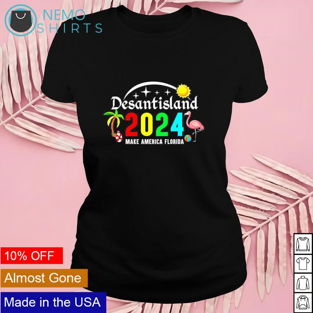 Desantisland 2024 make America Florida flamingo - Adult & Kids T-Shirts, Sweatshirts & Hoodies apparel design preview 4