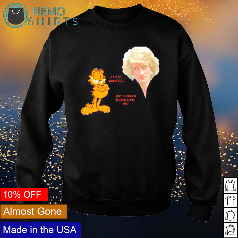 Garfield I hate mondays but could never her - Adult & Kids T-Shirts, Sweatshirts & Hoodies apparel design preview 4