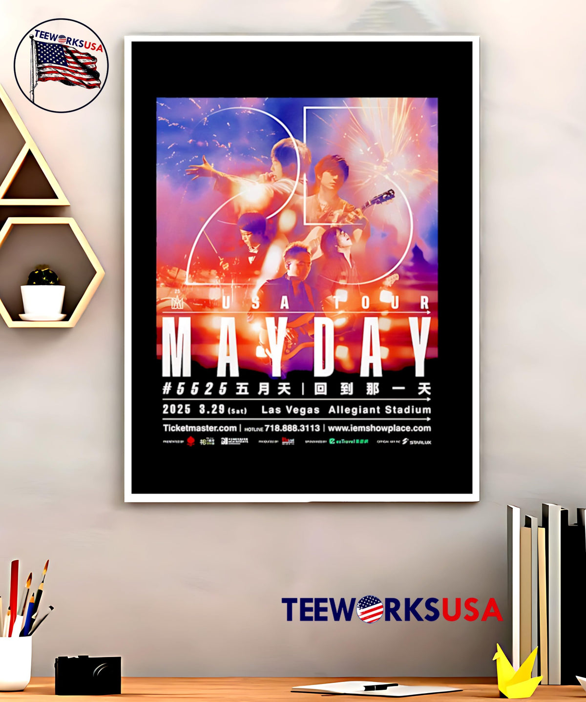 Mayday 5525 Live Tour 2025 USA - Adult & Kids T-Shirts, Sweatshirts & Hoodies apparel design preview 5