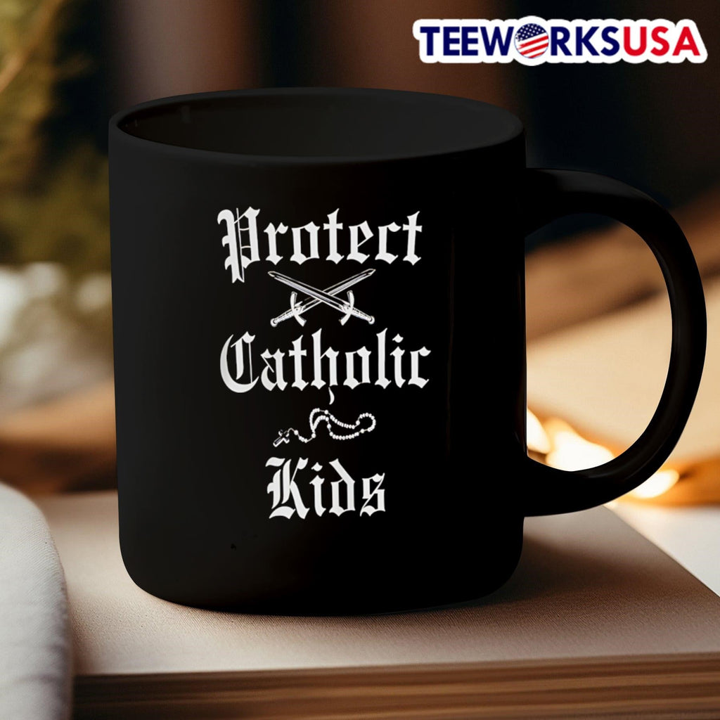 Protect Catholic - Adult & Kids T-Shirts, Sweatshirts & Hoodies apparel design preview 3