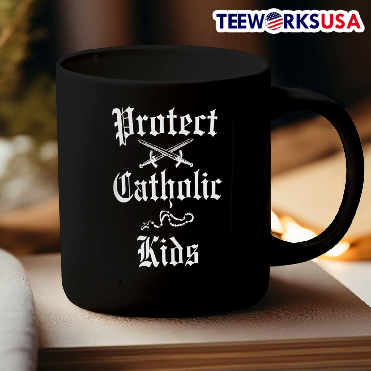 Protect Catholic - Adult & Kids T-Shirts, Sweatshirts & Hoodies apparel design preview 3