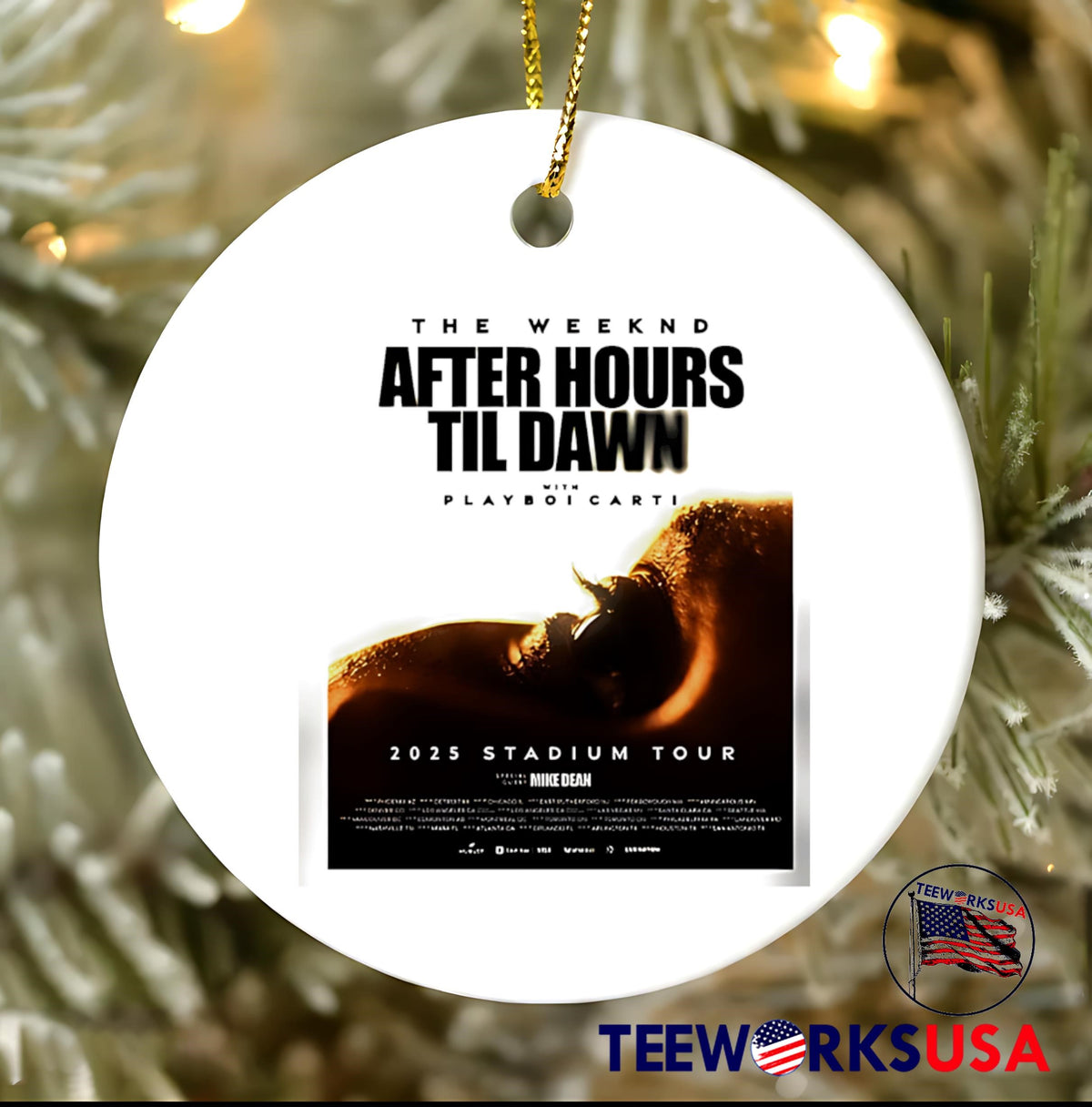 The Weeknd Stadium Tour 2025 Poster After Hours Til - Adult & Kids T-Shirts, Sweatshirts & Hoodies apparel design preview 3