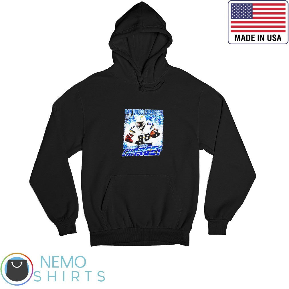 San Diego Chargers lead the Charge vintage graphic - Adult & Kids T-Shirts, Sweatshirts & Hoodies apparel design preview 2