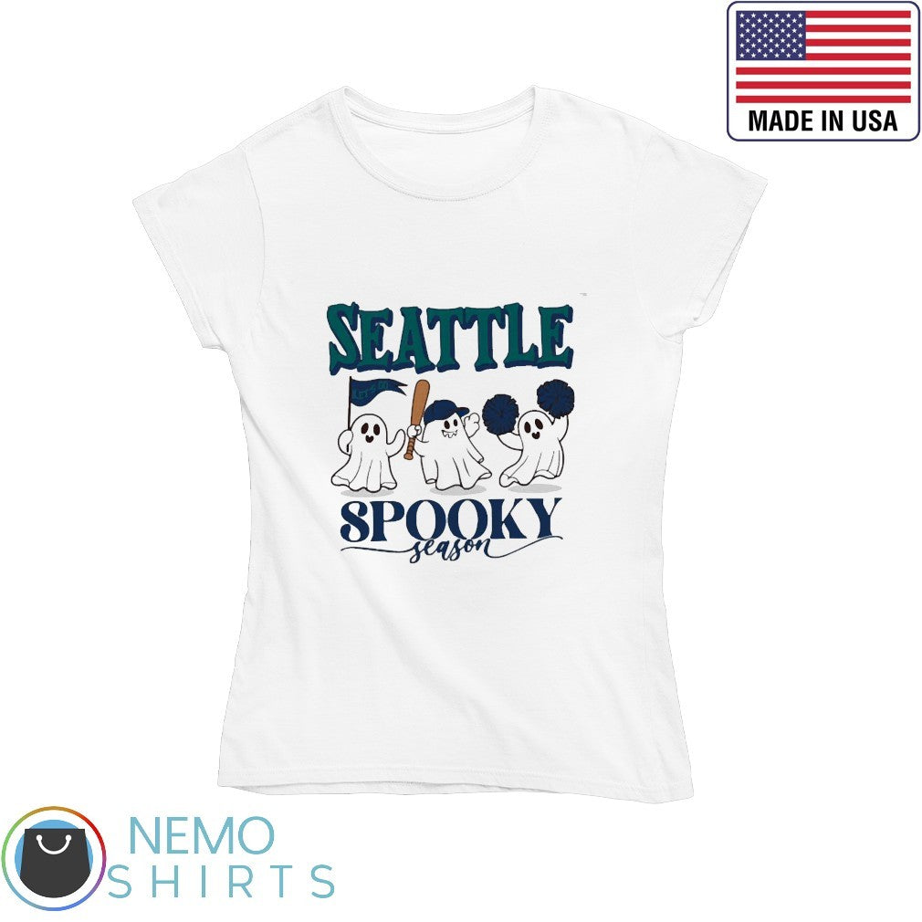 Seattle Mariners baseball spooky season - Adult & Kids T-Shirts, Sweatshirts & Hoodies apparel design preview 4