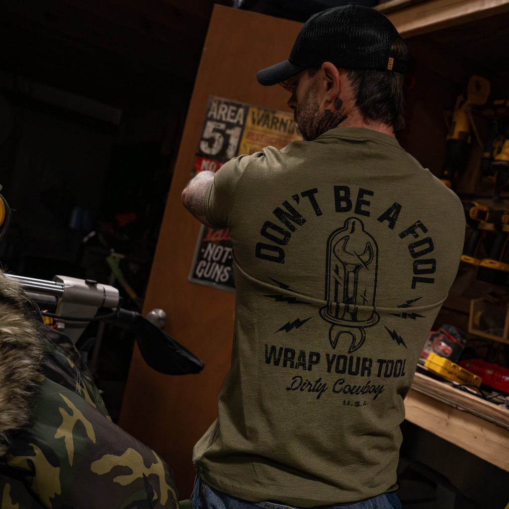 Don't Be a Fool. Wrap Your Tool Men's - Adult & Kids T-Shirts, Sweatshirts & Hoodies apparel design preview 16