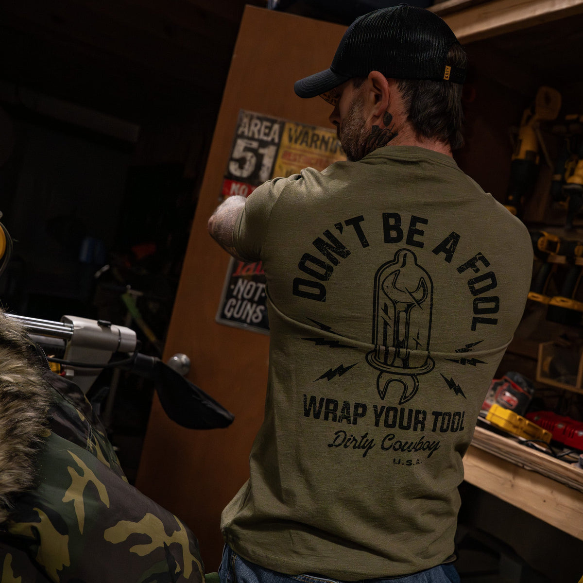 Don't Be a Fool. Wrap Your Tool Men's - Adult & Kids T-Shirts, Sweatshirts & Hoodies apparel design preview 16