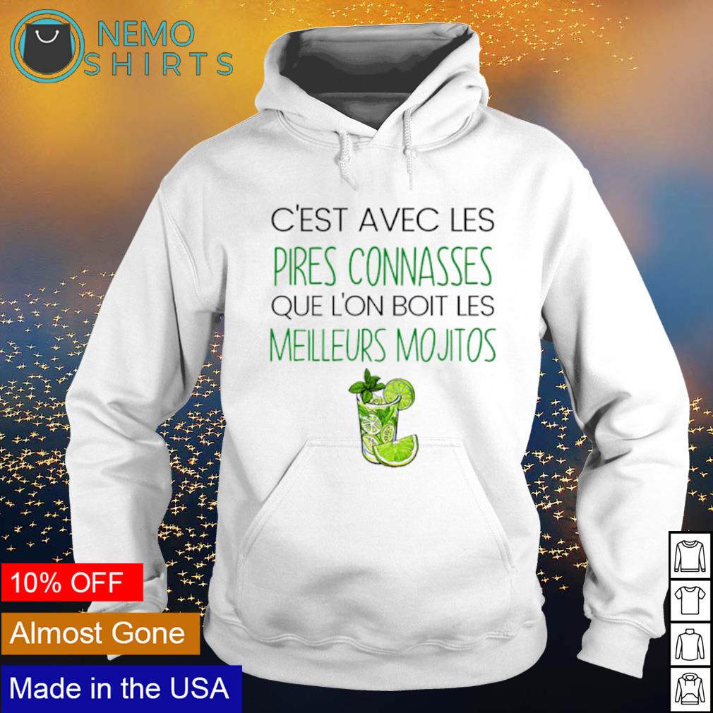 C'est avec les pires connasses que l'on boit - Adult & Kids T-Shirts, Sweatshirts & Hoodies apparel design preview 2