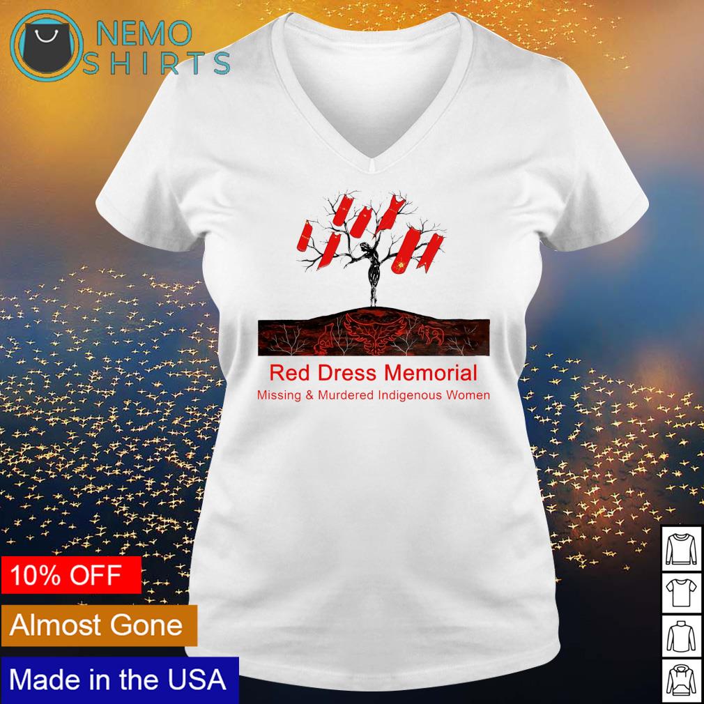 Red dress memorial missing and murdered indigenous - Adult & Kids T-Shirts, Sweatshirts & Hoodies apparel design preview 5