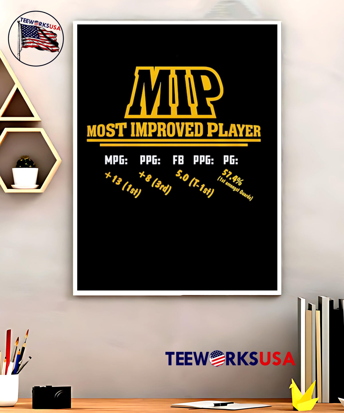 MIP most improved player Denver Nuggets - Adult & Kids T-Shirts, Sweatshirts & Hoodies apparel design preview 5