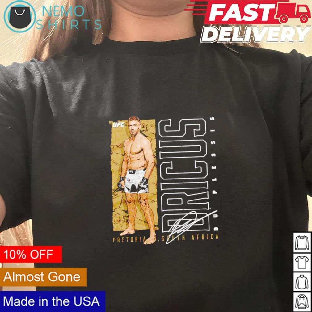 Dricus Du Plessis South Africa pose signature - Adult & Kids T-Shirts, Sweatshirts & Hoodies apparel design preview 3