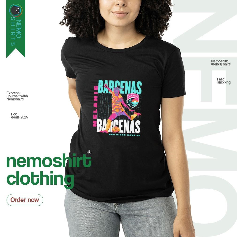 Melanie Barcenas San Diego Wave FC repeat - Adult & Kids T-Shirts, Sweatshirts & Hoodies apparel design preview 3
