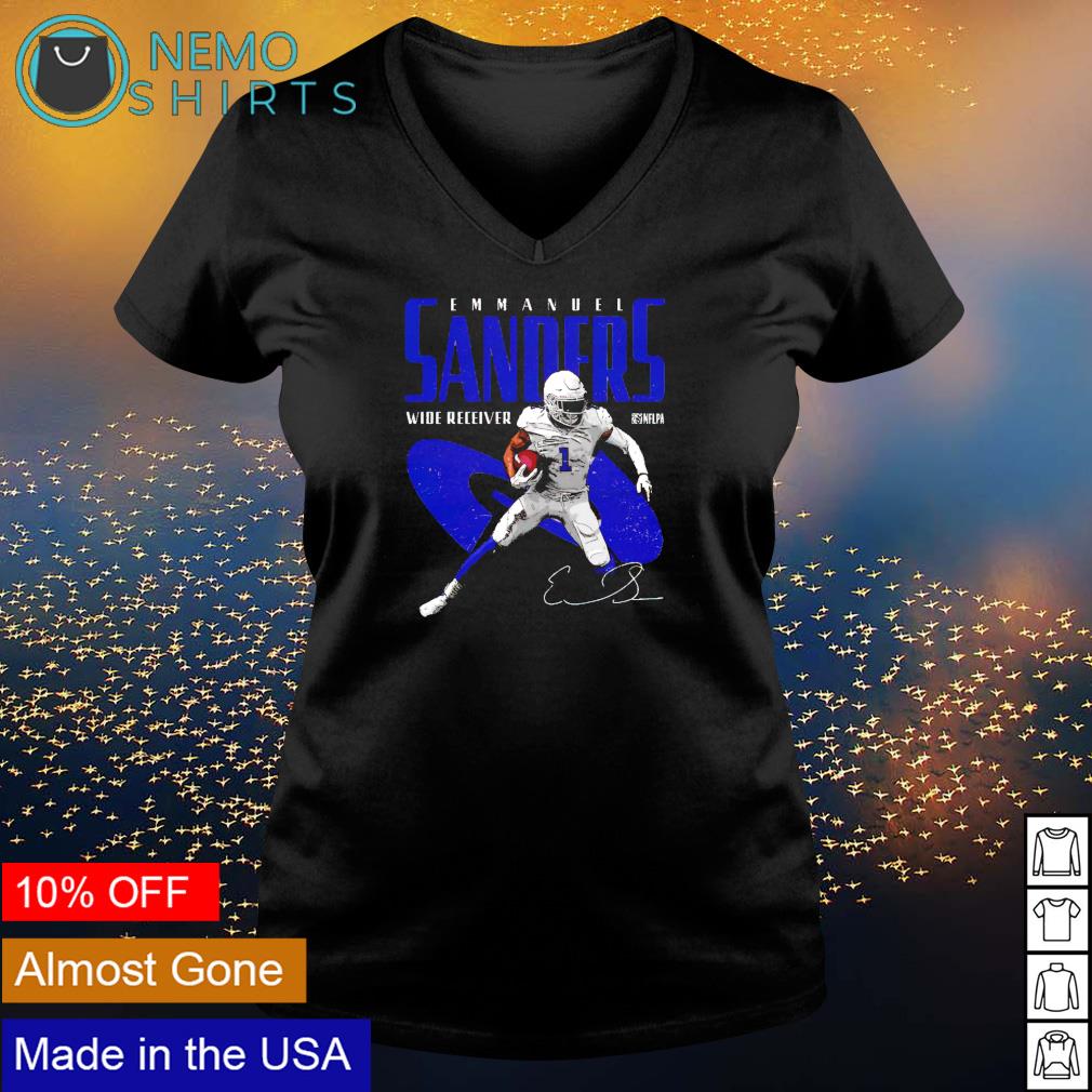 Buffalo Bills #1 Emmanuel Sanders wide receiver - Adult & Kids T-Shirts, Sweatshirts & Hoodies apparel design preview 5