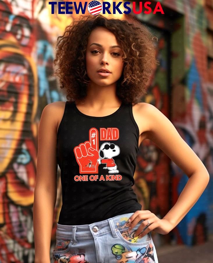 Snoopy Cleveland Browns #1 DAD One of A Kind - Adult & Kids T-Shirts, Sweatshirts & Hoodies apparel design preview 7