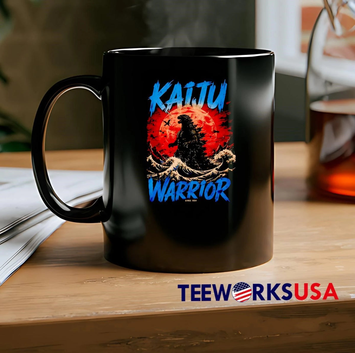 Since 1954 Kaiju Warrior Godzilla Silhouette - Adult & Kids T-Shirts, Sweatshirts & Hoodies apparel design preview 2