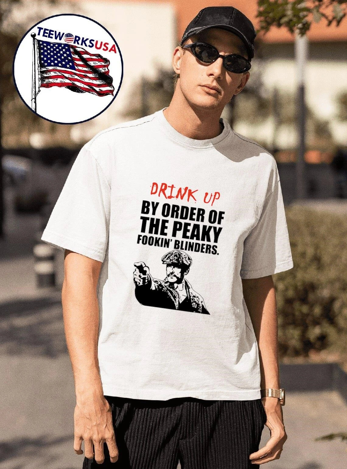 Drink Up By Order Of The Peaky Fookin' Blinders Tommy - Adult & Kids T-Shirts, Sweatshirts & Hoodies apparel design preview 1