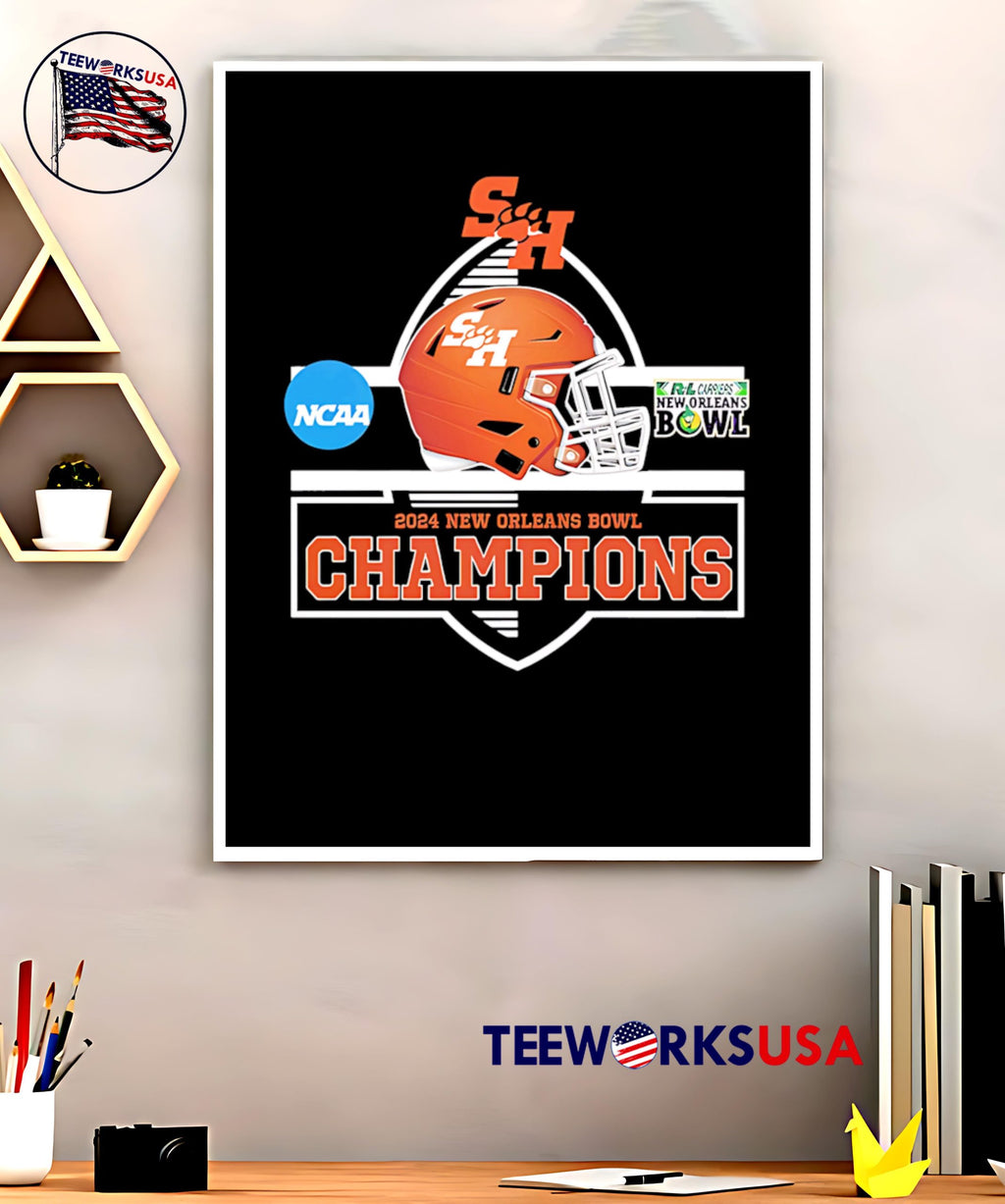 Sam Houston Bearkats Football Defeated Georgia - Adult & Kids T-Shirts, Sweatshirts & Hoodies apparel design preview 5