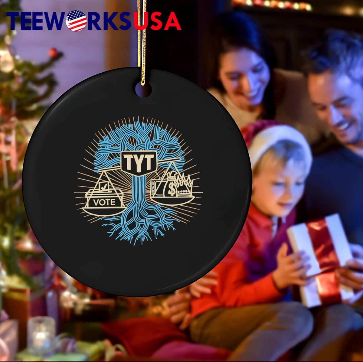 TYT Weight of a Vote - Adult & Kids T-Shirts, Sweatshirts & Hoodies apparel design preview 4