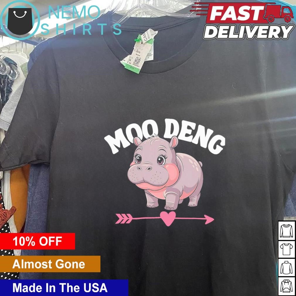Moo Deng bouncy pig cute hippo in Thailand - Adult & Kids T-Shirts, Sweatshirts & Hoodies apparel design preview 5