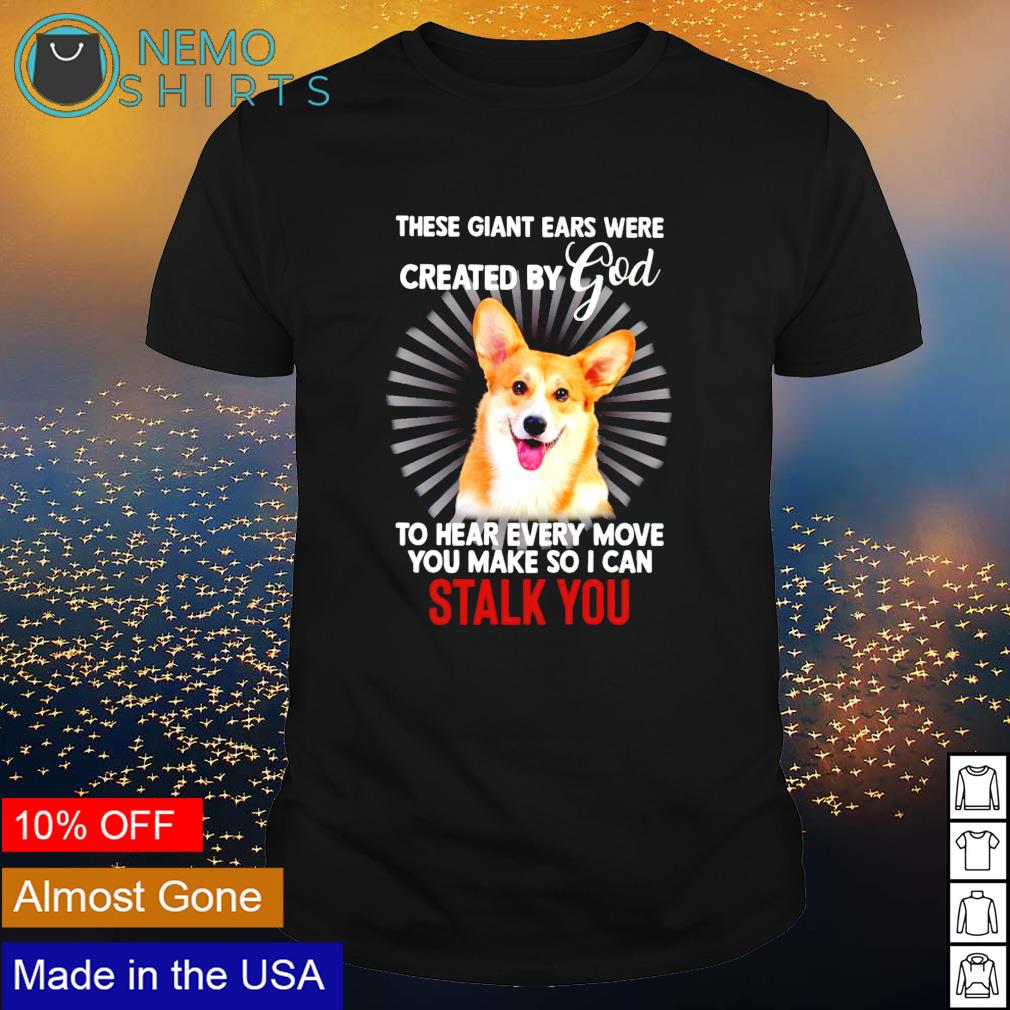 Corgi these giant ears were created by God to hear - Adult & Kids T-Shirts, Sweatshirts & Hoodies apparel design preview 1