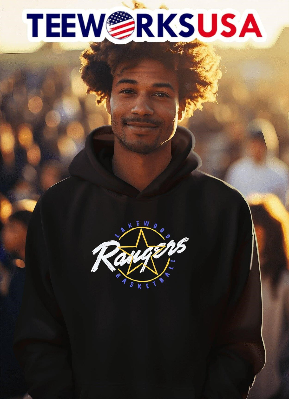Lakewood Rangers Basketball - Adult & Kids T-Shirts, Sweatshirts & Hoodies apparel design preview 2
