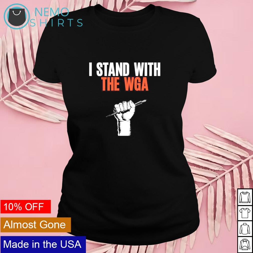 I stand with the WGA 2023 - Adult & Kids T-Shirts, Sweatshirts & Hoodies apparel design preview 4