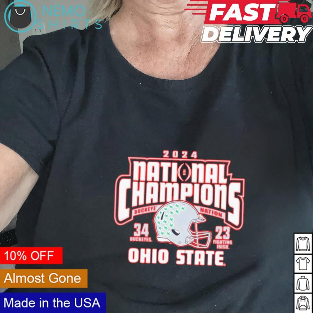 Ohio State Buckeyes 2024 national champions score - Adult & Kids T-Shirts, Sweatshirts & Hoodies apparel design preview 2