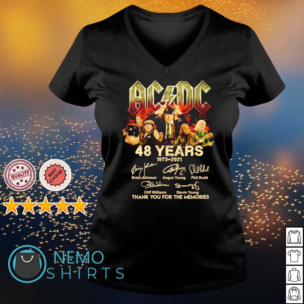 ACDC 48 years 1973 2021 thank you for the memories - Adult & Kids T-Shirts, Sweatshirts & Hoodies apparel design preview 5