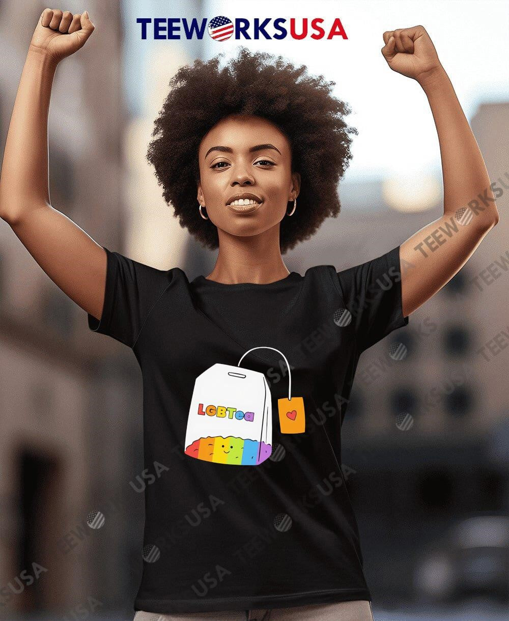 LGBTea pun funny pride Equal Rights - Adult & Kids T-Shirts, Sweatshirts & Hoodies apparel design preview 8