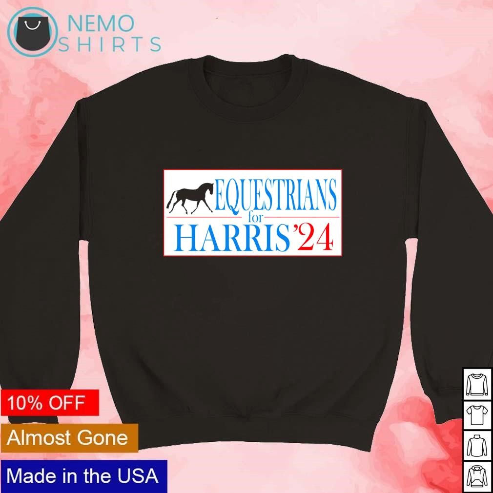 Equestrians for Kamala Harris 24 - Adult & Kids T-Shirts, Sweatshirts & Hoodies apparel design preview 3
