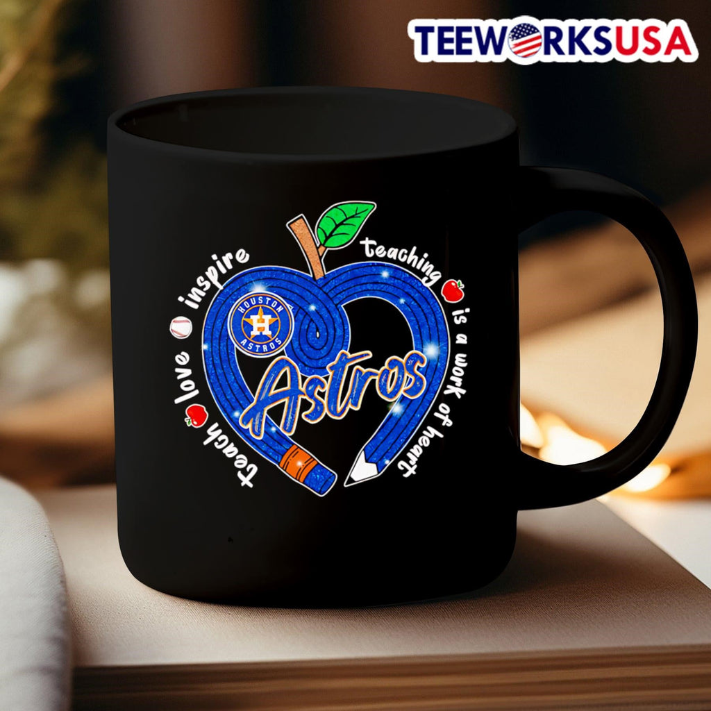 Teach love inspire teaching is a work of heart - Adult & Kids T-Shirts, Sweatshirts & Hoodies apparel design preview 3