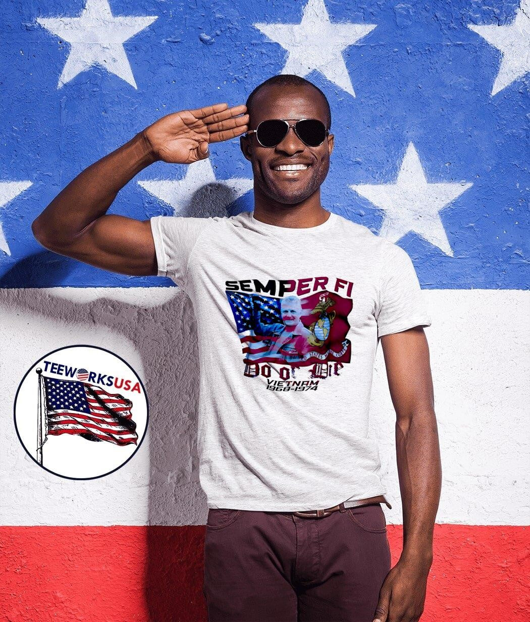 Semper Fi Do Off Die Viet Nam 1968-1974 - Adult & Kids T-Shirts, Sweatshirts & Hoodies apparel design preview 1