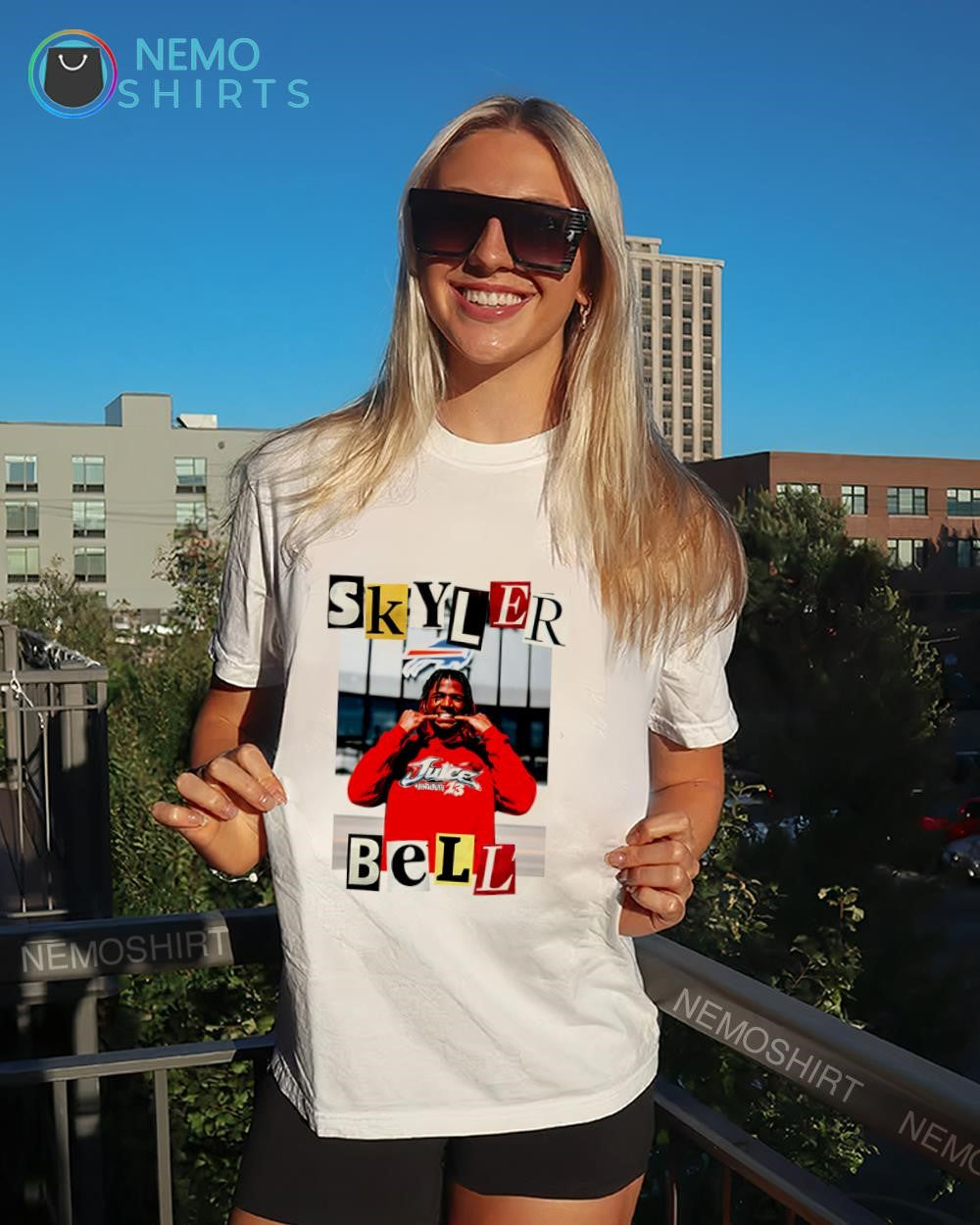 Skyler Bell Buffalo Bills Juice 13 College Football - Adult & Kids T-Shirts, Sweatshirts & Hoodies apparel design preview 4